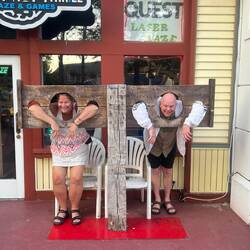 Another fun photo op at Mackinaw Crossings.