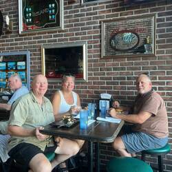 Mike joined us for dinner at O'Reily's Irish Pub.