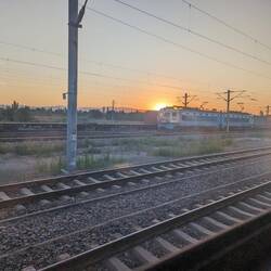 Sunrise not long before Khorgos