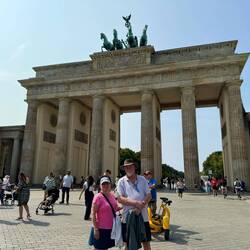 Lea and Glynn at the Brandenburg Gate