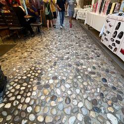The alleys to the bridge are stone and give quite a foot massage