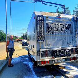 Schaum-Dusche für Bimo