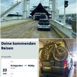 Wie immer schön eng auf der Fähre