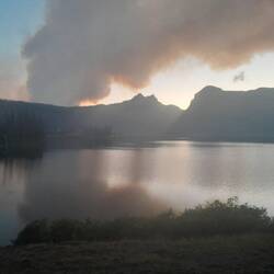 Waldbrand-Rauchfahne zum 2ten