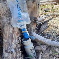 Wasser filtern (knappe Ressource auf 3000m!)