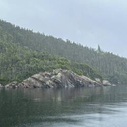 Rock that used to be horizontal on the ocean floor