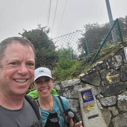 Marker signifying 120km remaining. Getting closer. We broke the 100km mark today.