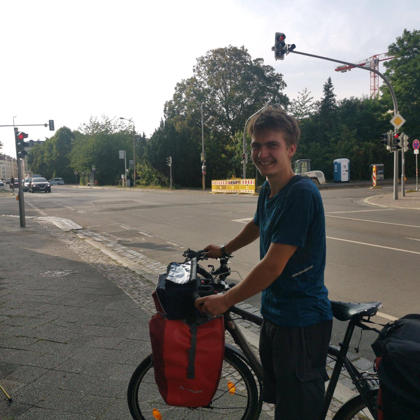 Abfahrt zu Hause