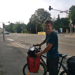 Abfahrt zu Hause