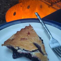 Blaubeerkuchen und Lagerfeuer ❤️