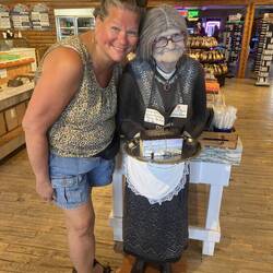 Rosanne with granny. lol