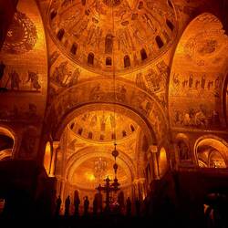 Inside St Mark's Basilica