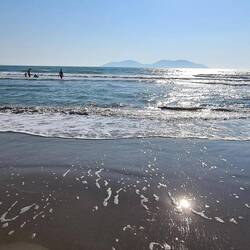 Es war sehr lange flach. Perfekt für Kinder.