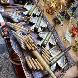 Souvenirs made from bullets😲