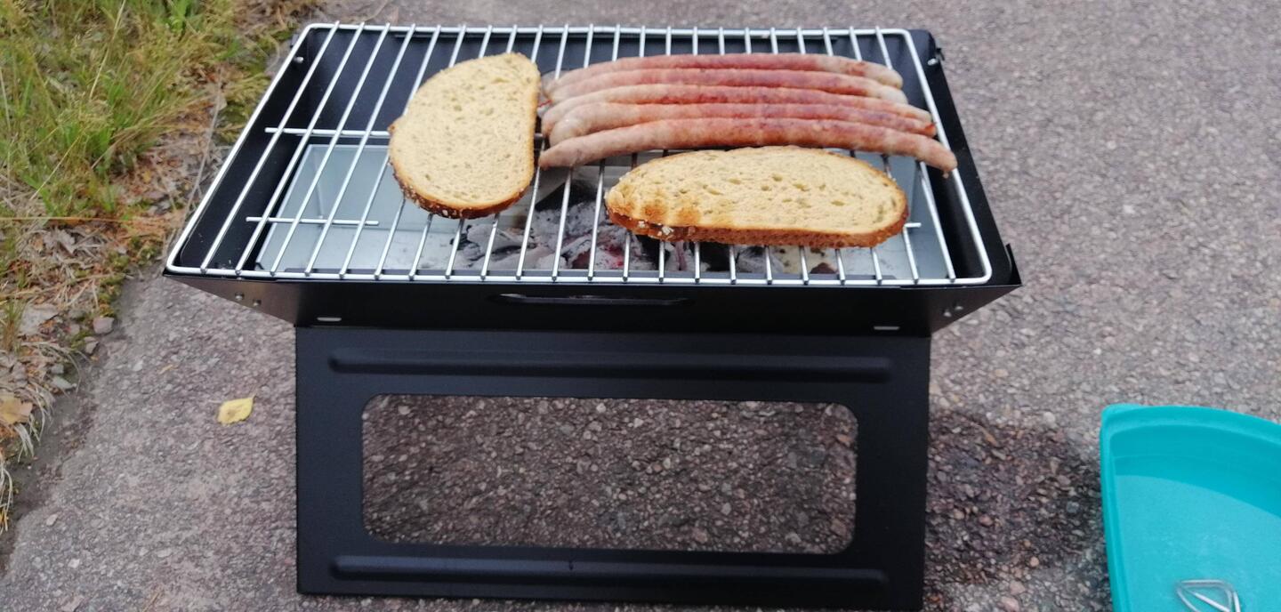 der Grill wird nun endlich eingeweiht