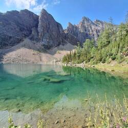 Hier schon am Lake Agnes
