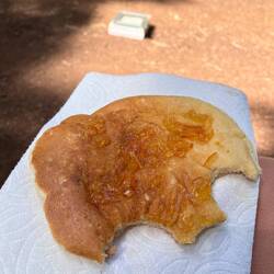 Trail Magic! Diesmal Pancake mit Orangenmarmelade