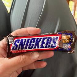 Ein Snickers als zweites Frühstück