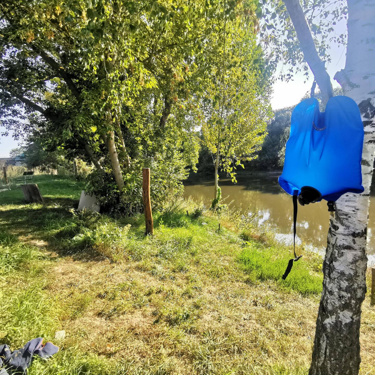 Zuerst die morgendliche Dusche...