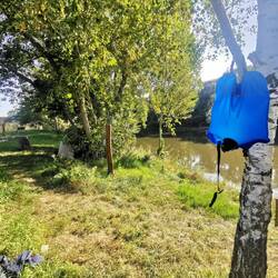 Zuerst die morgendliche Dusche...