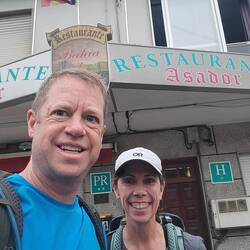 Our basic 65 Euro hotel. Didn't have AC so it was a little warm.