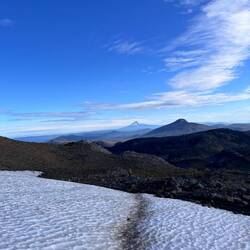 Schnee! Und der erste Blick auf Mt. Hood
