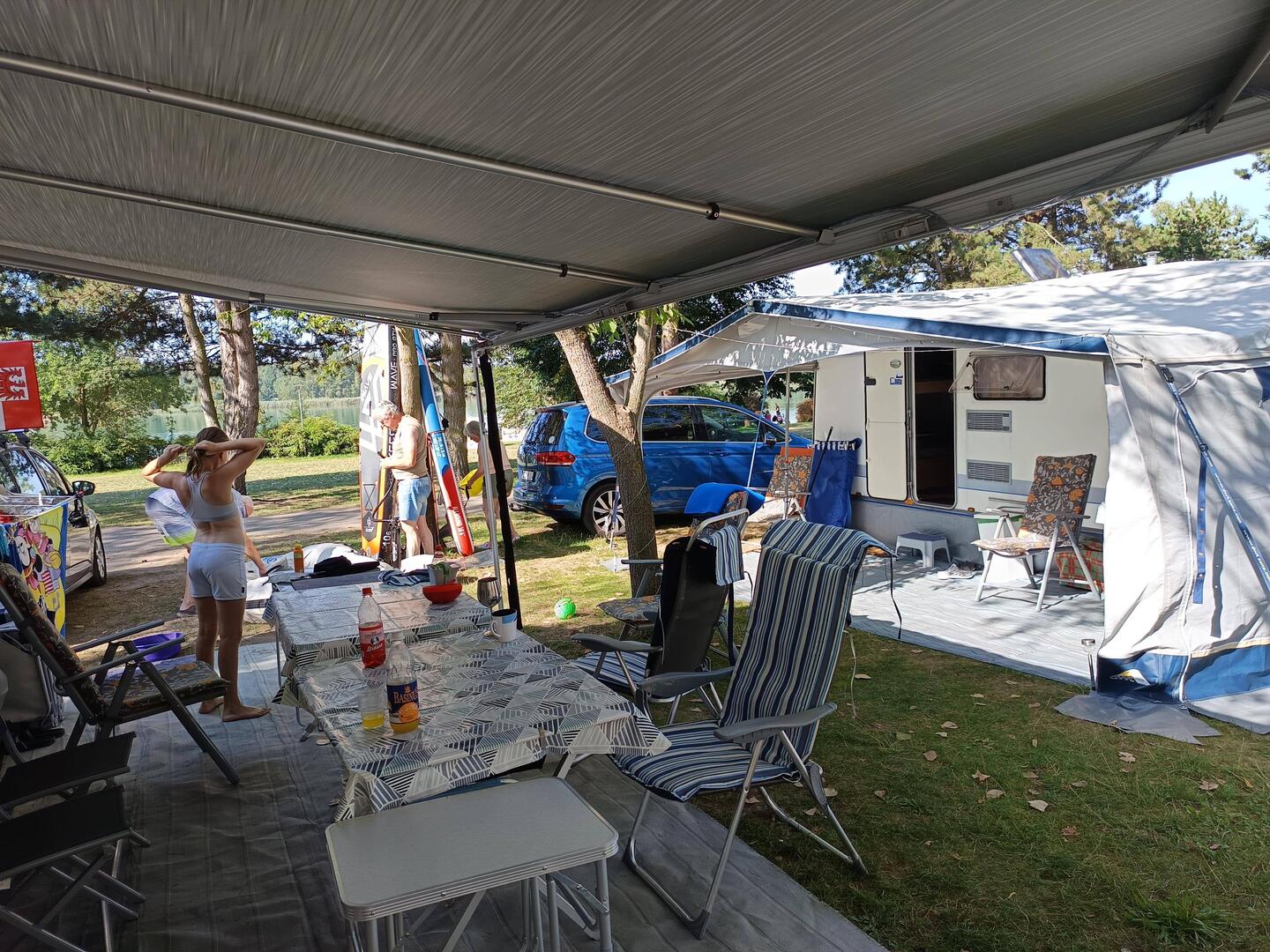 Ankunft auf dem Campingplatz