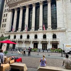 Die Börse von New York am Tag
