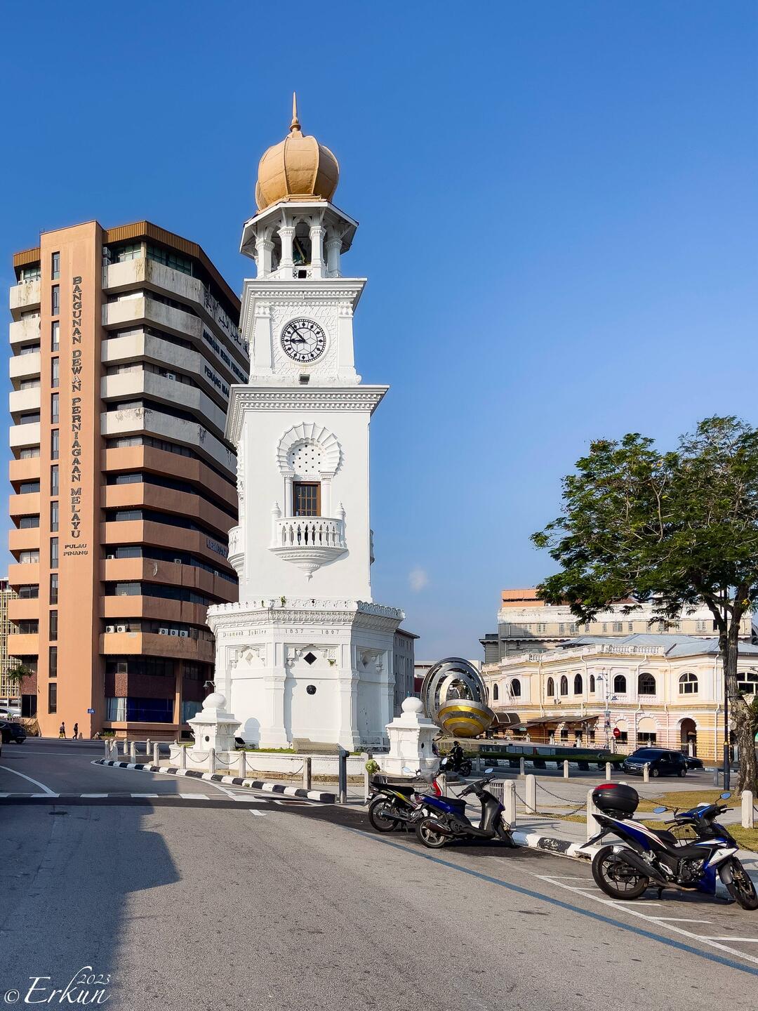 Queen Victoria Memorial Clock Tower — near Penang Port, Malaysia.