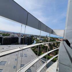 The view of Strasbourg from the terrace