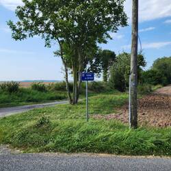 The sign at the end of the laneway