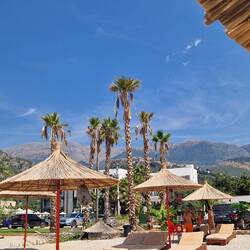 Blick vom Strand aus