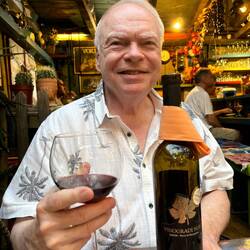 Stephen and the blatina wine