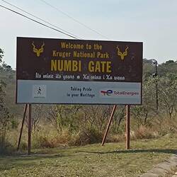 Einfahrt Kruger Park