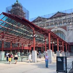 Ellis Island. das Gebäude zum Empfang der Einwanderer