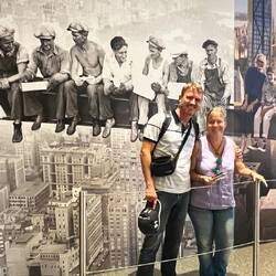 hier entstand beim Bau dieses Photo der Bauarbeiter