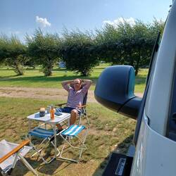 Campingplatz hinter der Düne