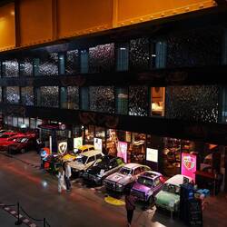 You can sleep right above the cars