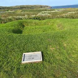 Outline of a former building, this one a workshop