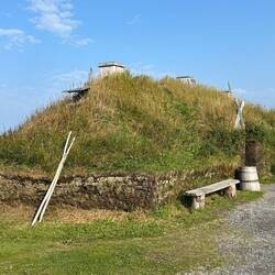 Peat and sod houses built to withstand the winter temperatures