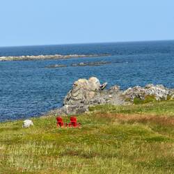 Great view from this set of red chairs (our 8th set)!