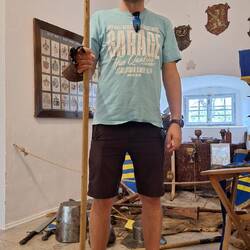 Martin ve středověké zbroji 😁