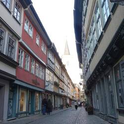 Die Krämerbrücke in Erfurt - die ältsleste vollständig bebaute Brücke Europas