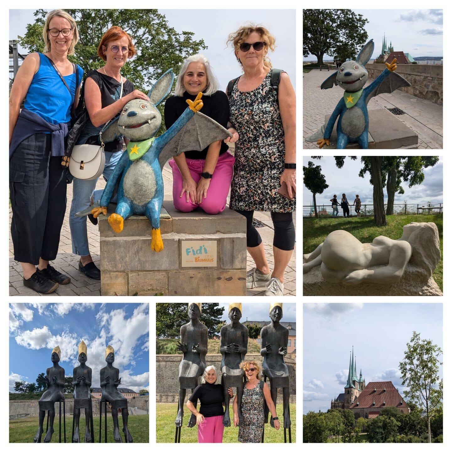 Über der Stadt Erfurt auf dem Petersberg gab es viel zu entdecken