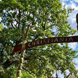 Der Haupteingang von Christiania wird..