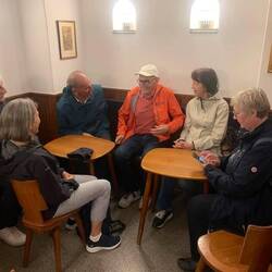 Bei Sporer, wartend auf den Punsch