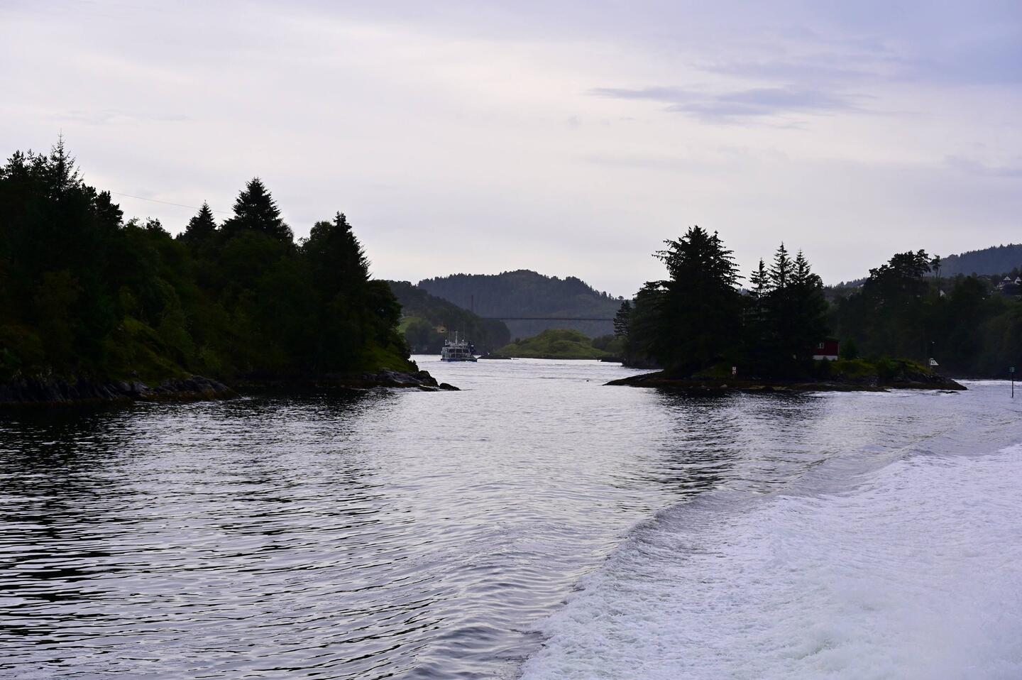 Narrow passage near Bergen