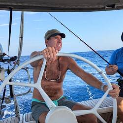 First time at the helm. It's fun.