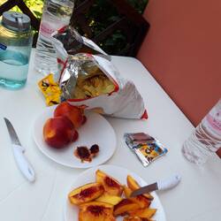 mäßig gesunder Mittagssnack