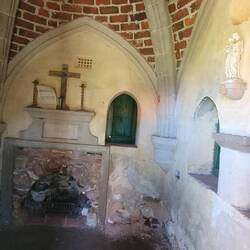 Inside the small hermitage